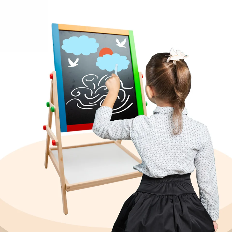 1Pc Children Wooden Double-Sided Magnetic Adjustable Drawing Board Good for Brain Development 5-7 Years Unisex Kids Art
1Pc Children Wooden Double-Sided Magnetic Adjustable Drawing Board Good for Brain Development 5-7 Years Unisex Kids Art
