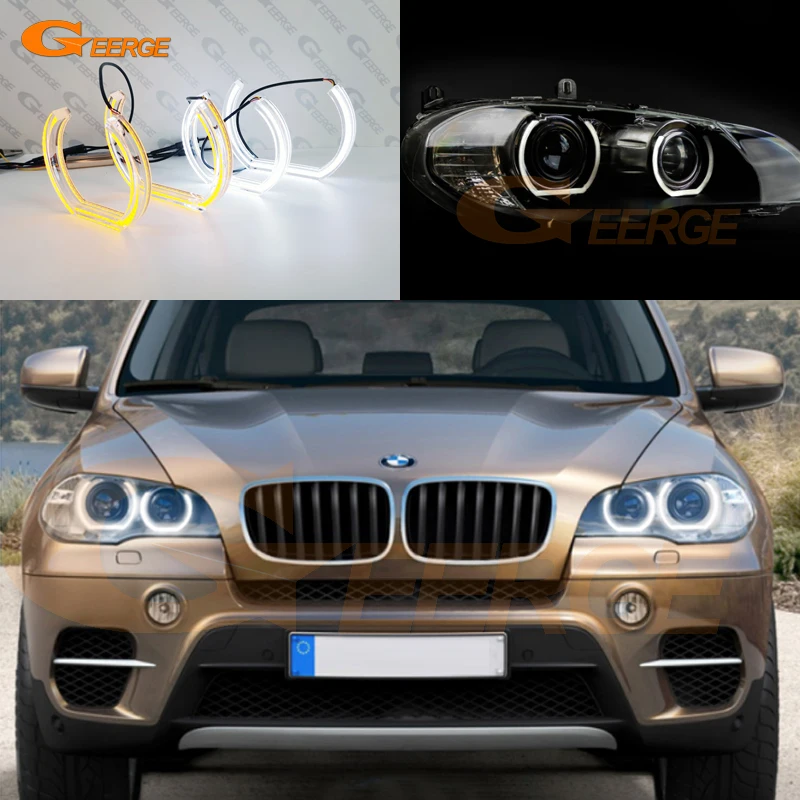 For BMW X5 E53 E70 X5M Excellent DTM Style LED Angel Eyes halo ring White Amber switchback DRL turn signal light
For BMW X5 E53 E70 X5M Excellent DTM Style LED Angel Eyes halo ring White Amber switchback DRL turn signal light