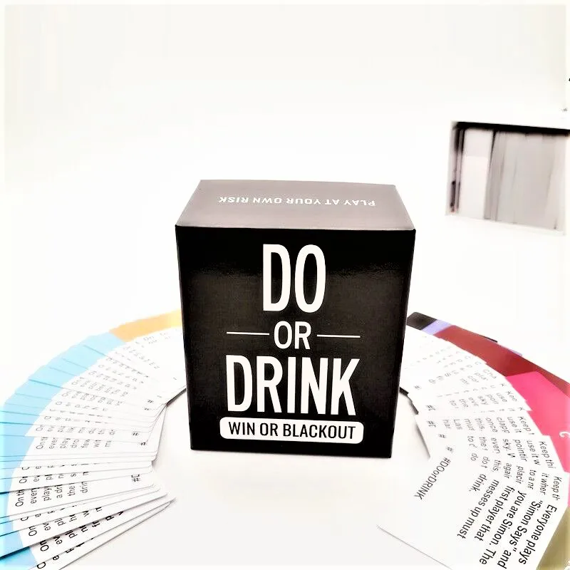 1 Pcs DO OR DRINK Cross-Border Game Card Board Game Drinking Game Playing Card Holiday Family Party Table Game Enterminment
1 Pcs DO OR DRINK Cross-Border Game Card Board Game Drinking Game Playing Card Holiday Family Party Table Game Enterminment