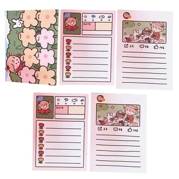 5PCS Creative Cartoon Sticker Exquisite Message Notes Attractive Pattern Message Memo Pads for Home School Office (Assorted Styl
5PCS Creative Cartoon Sticker Exquisite Message Notes Attractive Pattern Message Memo Pads for Home School Office (Assorted Styl