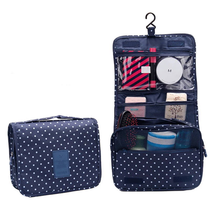 Protable Outdoor Storage Bag Women Hanging Make Up Foldable Travel Luggage Organizer Cosmetic Bags Zip Lock Handbag | Дом и сад