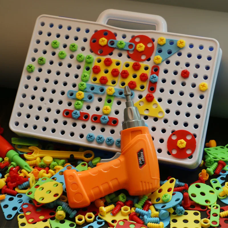 Children Twist Screw Toy Electric Drill Toolbox Hands-on Splittable Handling Nut Assembled Combination Boy Educational
Children Twist Screw Toy Electric Drill Toolbox Hands-on Splittable Handling Nut Assembled Combination Boy Educational