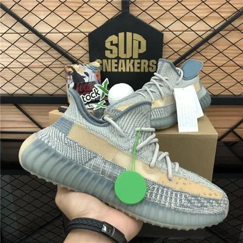 

TOP Quality 2020 Kanye West Men Women Running Shoes Zebra Cinder Tail Light Reflective Israfil Asriel Linen Trainers sneakers