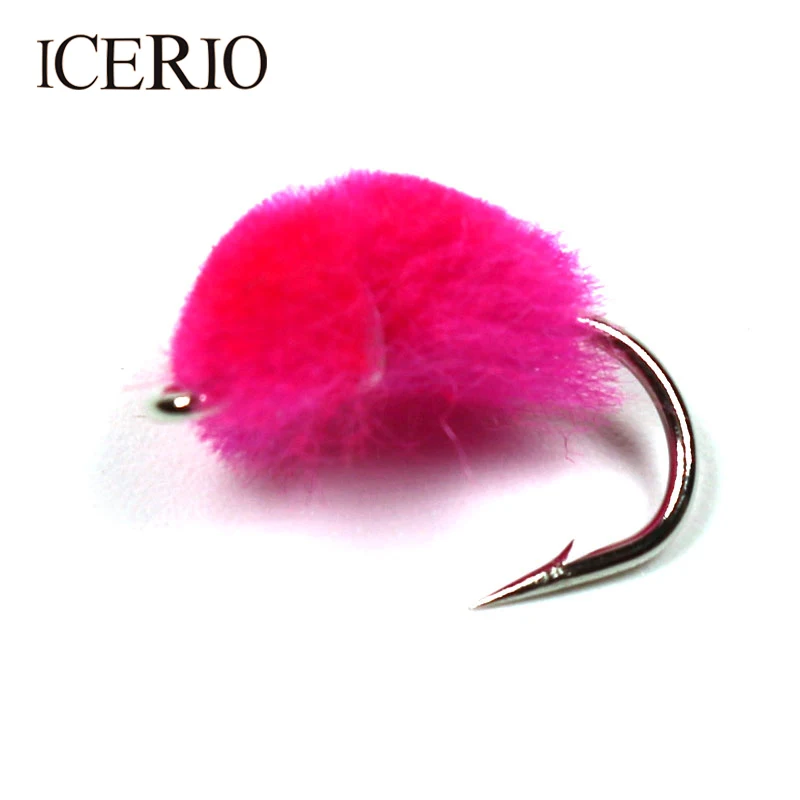 ICERIO 8 шт. #12 розовое микро яйцо|fishing lure|fly fishing luretrout flies |
