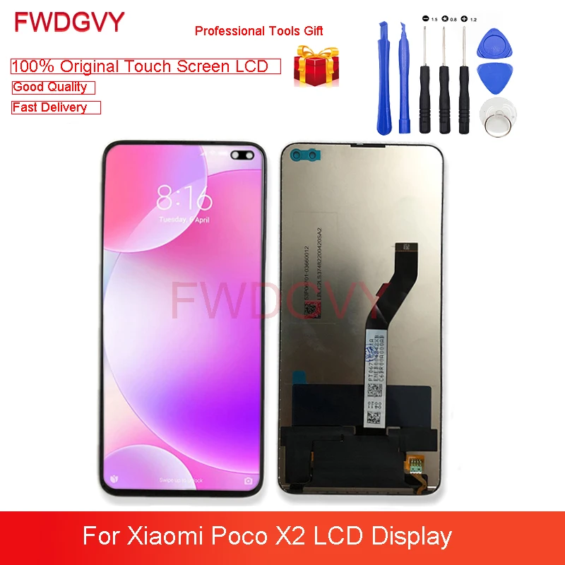 6.67" Original For Xiaomi Poco X2 LCD Display 10 Touch Screen Digitizer Assembly Replacement Repair Parts
6.67" Original For Xiaomi Poco X2 LCD Display 10 Touch Screen Digitizer Assembly Replacement Repair Parts