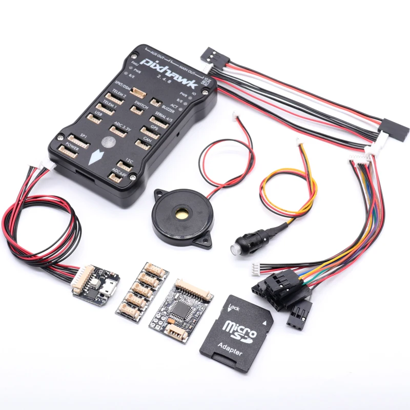 Pixhawk PX4 PIX 2.4.8 32 Bit Flight Controller +RGB USB with Safety Switch and Buzzer 4G SD and I2C Splitter Expand Module
Pixhawk PX4 PIX 2.4.8 32 Bit Flight Controller +RGB USB with Safety Switch and Buzzer 4G SD and I2C Splitter Expand Module