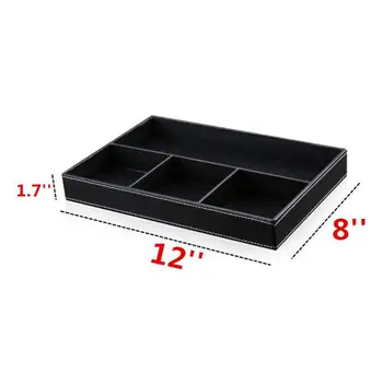 4 Grid Multi-function PU Leather Storage Box Cosmetic Jewelry Small Part Storage Tray Leather Drawer Tray For Home Table Storage
4 Grid Multi-function PU Leather Storage Box Cosmetic Jewelry Small Part Storage Tray Leather Drawer Tray For Home Table Storage