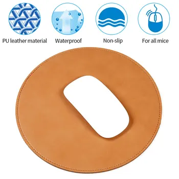 Non Slip Noiseless Universal Mouse Pad PU Leather Round Shape Gaming For Laptop Waterproof Solid Home Office Cushion Soft
Non Slip Noiseless Universal Mouse Pad PU Leather Round Shape Gaming For Laptop Waterproof Solid Home Office Cushion Soft