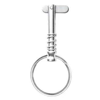 Boat Bimini Top Quick Release Pin 1/4with Pull Ring 316 Marine Stainless Steel Quick Release Pin For Boat Canvas Cover
Boat Bimini Top Quick Release Pin 1/4with Pull Ring 316 Marine Stainless Steel Quick Release Pin For Boat Canvas Cover