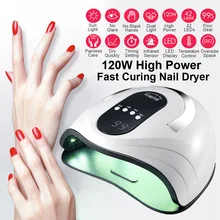 120W LED Nail Lamp Nail Dryer Dual hands 42PCS LED UV Lamp For Curing UV Gel Nail Polish With Motion Sensing Manicure Salon Tool
120W LED Nail Lamp Nail Dryer Dual hands 42PCS LED UV Lamp For Curing UV Gel Nail Polish With Motion Sensing Manicure Salon Tool