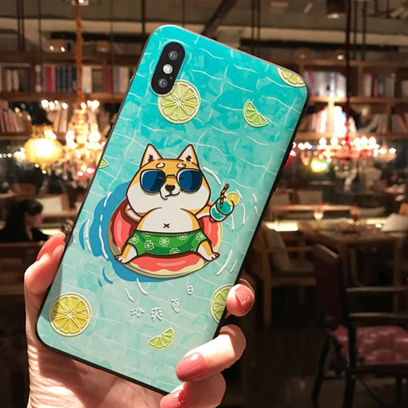 For iphone XR Case 3D Emboss Matte Cute Shiba Inu Capa For iphone 6 6s 7 8 Plus X 10 XS MAX 7Plus 8Plus Soft TPU Case Back Cover
For iphone XR Case 3D Emboss Matte Cute Shiba Inu Capa For iphone 6 6s 7 8 Plus X 10 XS MAX 7Plus 8Plus Soft TPU Case Back Cover