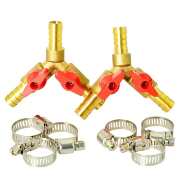 2 PCS 3-Way Globe Valve, 3/8Inch Hose Barb, 2-Switch Brass Y-Shaped Valve, Y-Shaped Pagoda Needle Valve(10mm)
2 PCS 3-Way Globe Valve, 3/8Inch Hose Barb, 2-Switch Brass Y-Shaped Valve, Y-Shaped Pagoda Needle Valve(10mm)