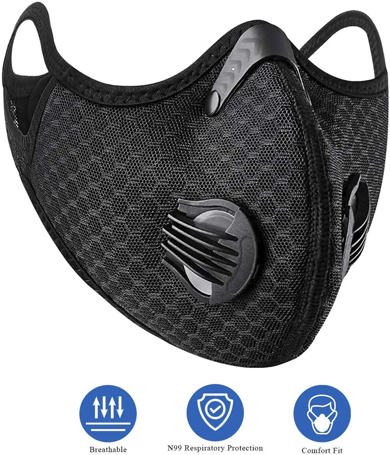 KN95 PM2.5 Dust Mask Activated Carbon With Filter Anti-Pollution Cycling Sport Bicycle MTB Bike Face Mask
KN95 PM2.5 Dust Mask Activated Carbon With Filter Anti-Pollution Cycling Sport Bicycle MTB Bike Face Mask
