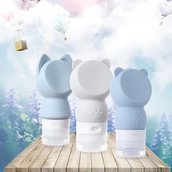 60ml Portable Silicone Refillable Bottle Cartoon Cute Empty Travel Packing Press Lotion Shampoo Squeeze Containers Makeup Tool
60ml Portable Silicone Refillable Bottle Cartoon Cute Empty Travel Packing Press Lotion Shampoo Squeeze Containers Makeup Tool