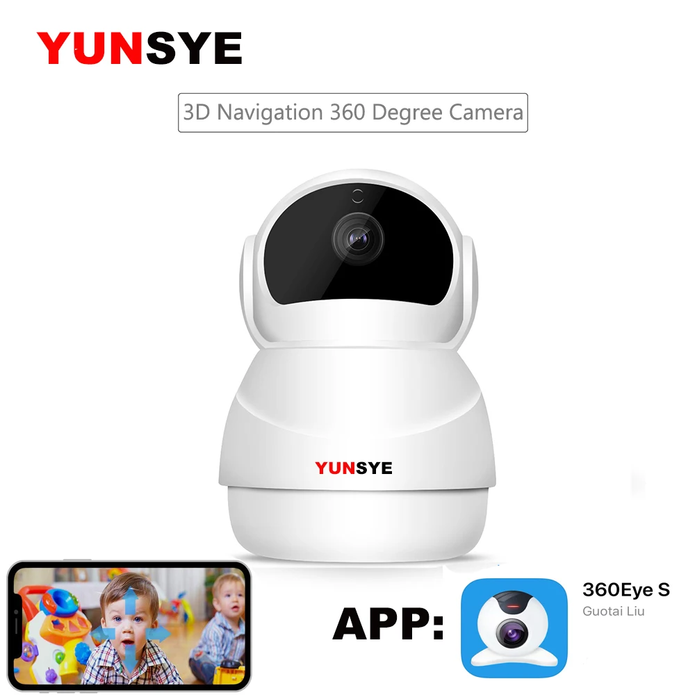 YUNSYE 1080P IP Camera Smart Home Monitoring WiFi Camera Wireless IR Night Vision CCTV Camera P2P Baby Monitor Pet Camera 360Eye
YUNSYE 1080P IP Camera Smart Home Monitoring WiFi Camera Wireless IR Night Vision CCTV Camera P2P Baby Monitor Pet Camera 360Eye