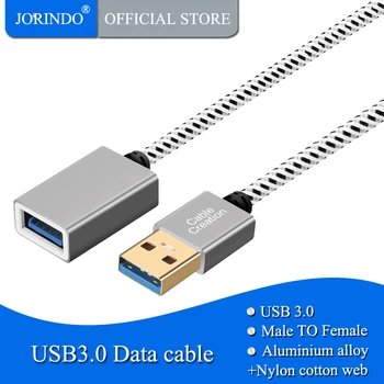 Short USB3.0 Extension Cable,JORINDO USB 3.0 A Male to Female Extender Compatible Oculus VR, Xbox, Scanner,Space Gray Aluminum 
Short USB3.0 Extension Cable,JORINDO USB 3.0 A Male to Female Extender Compatible Oculus VR, Xbox, Scanner,Space Gray Aluminum