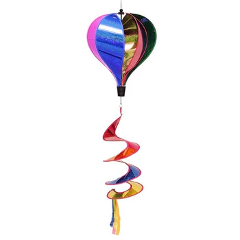 Colorful Hot Air Balloon Wind Spinner Rainbow Sequins Windsock Striped Outdoor Yard party festival celebration Decoration
Colorful Hot Air Balloon Wind Spinner Rainbow Sequins Windsock Striped Outdoor Yard party festival celebration Decoration
