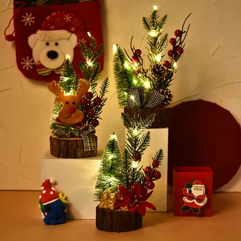 Miniature Christmas Tree With Lights On A Wooden Bottom Table Tops Decorated With Small Christmas Tree Decorations
Miniature Christmas Tree With Lights On A Wooden Bottom Table Tops Decorated With Small Christmas Tree Decorations