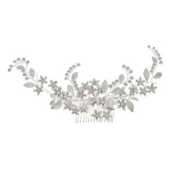 1pc Rhinestone Hair Comb Lovely Chic Elegant Bridal Headdress Crystal Hair Comb Flower Shape Headwear Wedding Headdress for Girl
1pc Rhinestone Hair Comb Lovely Chic Elegant Bridal Headdress Crystal Hair Comb Flower Shape Headwear Wedding Headdress for Girl
