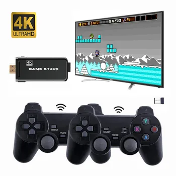 Smooth 4K Video Game Console Double 2.4G Wireless Gamepad Controller Dual Core Ultra HD Mini Retro Console Game Stick
Smooth 4K Video Game Console Double 2.4G Wireless Gamepad Controller Dual Core Ultra HD Mini Retro Console Game Stick