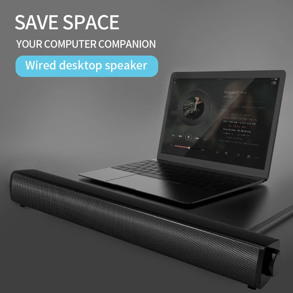 Computer Speaker Wired Sound Bar Stereo USB Powered Mini Soundbar Speakers for PC Cellphone Tablets Laptop Projector
Computer Speaker Wired Sound Bar Stereo USB Powered Mini Soundbar Speakers for PC Cellphone Tablets Laptop Projector