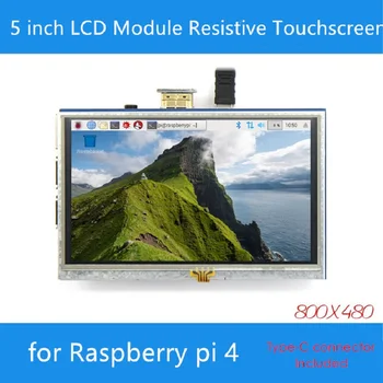 5 inch LCD Module Resistive Touchscreen adapting to HDMI interface 800*480 Resolution for PI4
5 inch LCD Module Resistive Touchscreen adapting to HDMI interface 800*480 Resolution for PI4