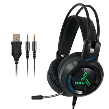7.1 Surround Sound Gaming Headset With Microphone LED Colorful Game Headphones Bass Stereo for Xbox
7.1 Surround Sound Gaming Headset With Microphone LED Colorful Game Headphones Bass Stereo for Xbox