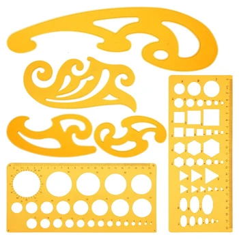 6 Pieces French Curve and Template Ruler Set Drawing Template Tool Circle Templates for Personal Drawing and Drafting
6 Pieces French Curve and Template Ruler Set Drawing Template Tool Circle Templates for Personal Drawing and Drafting