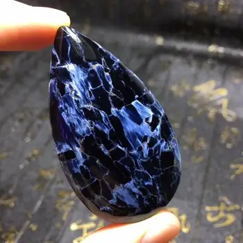 Natural Blue Pietersite Gemstone Pendant 58*32*9mm Cat Eye Powerful Chatoyant Women Necklace Crystal Water Drop Healing AAAAA
Natural Blue Pietersite Gemstone Pendant 58*32*9mm Cat Eye Powerful Chatoyant Women Necklace Crystal Water Drop Healing AAAAA