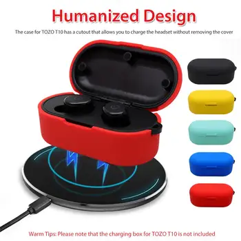 Colorful Headset Protective Case Durable Wireless Bluetooth Earphone Protector Silicone Cover Sleeve Carrying Bag for TOZO T10
Colorful Headset Protective Case Durable Wireless Bluetooth Earphone Protector Silicone Cover Sleeve Carrying Bag for TOZO T10