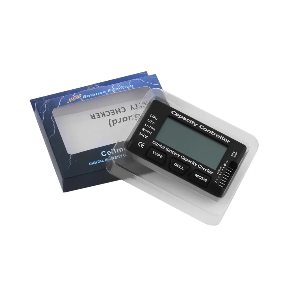 Universal RC CellMeter-7 Digital Cell Battery Capacity Checker For LiPo LiFe Li-ion Nicd NiMH Battery Voltage Tester Checking
Universal RC CellMeter-7 Digital Cell Battery Capacity Checker For LiPo LiFe Li-ion Nicd NiMH Battery Voltage Tester Checking
