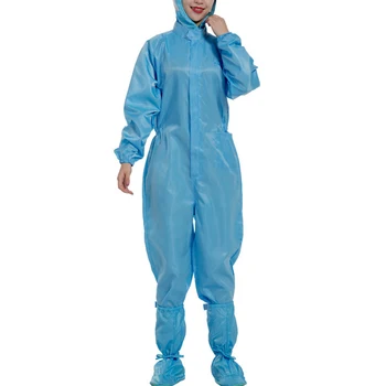 Dustproof Protective Suit With Pocket Full Long Sleeves Cover Hooded Workwear Factory Unisex Zipper Anti-static Safety Clothing
Dustproof Protective Suit With Pocket Full Long Sleeves Cover Hooded Workwear Factory Unisex Zipper Anti-static Safety Clothing