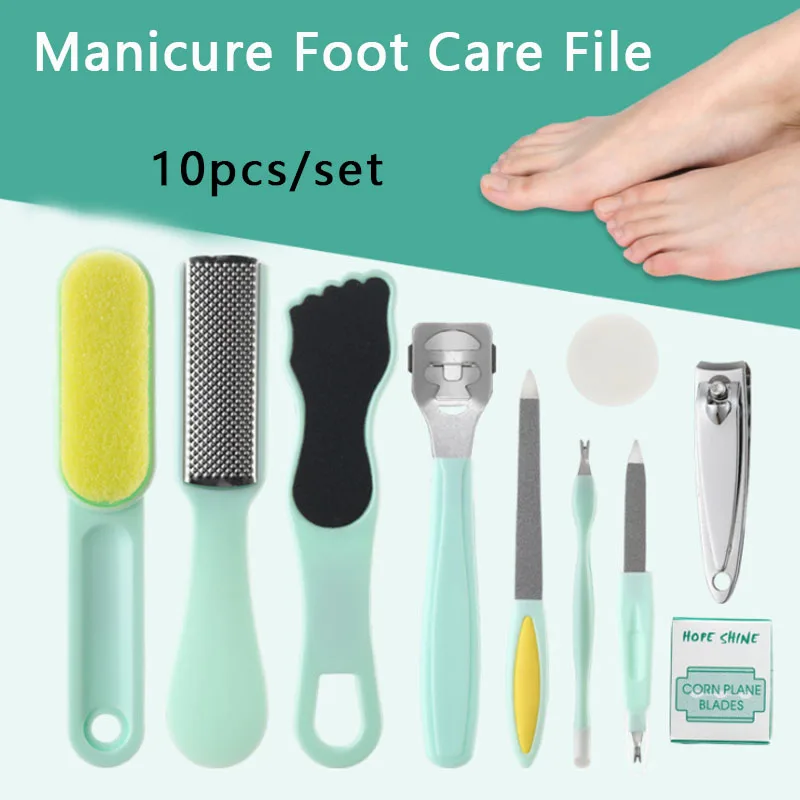 10Pcs/Set Manicure Foot Care File Dead Hard Skin Callus Remover Scraper Pedicure Rasp Razor Kit Portable Feet Care Tool
10Pcs/Set Manicure Foot Care File Dead Hard Skin Callus Remover Scraper Pedicure Rasp Razor Kit Portable Feet Care Tool