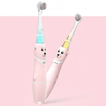 Baby Kids Waterproof Electric Toothbrush Cute Bear Handle LED Oral Cleaning Tool 19QE
Baby Kids Waterproof Electric Toothbrush Cute Bear Handle LED Oral Cleaning Tool 19QE