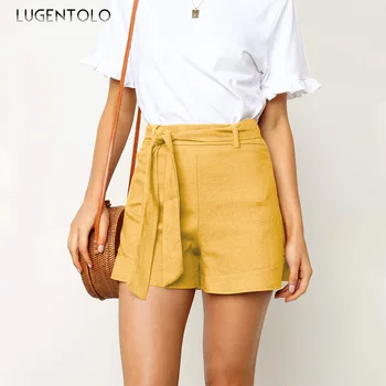 Lugentolo Shorts Women Summer New Fashion Personalized Loose Straps High Waist Solid Color Lacing Simple Casual Straight Shorts
Lugentolo Shorts Women Summer New Fashion Personalized Loose Straps High Waist Solid Color Lacing Simple Casual Straight Shorts