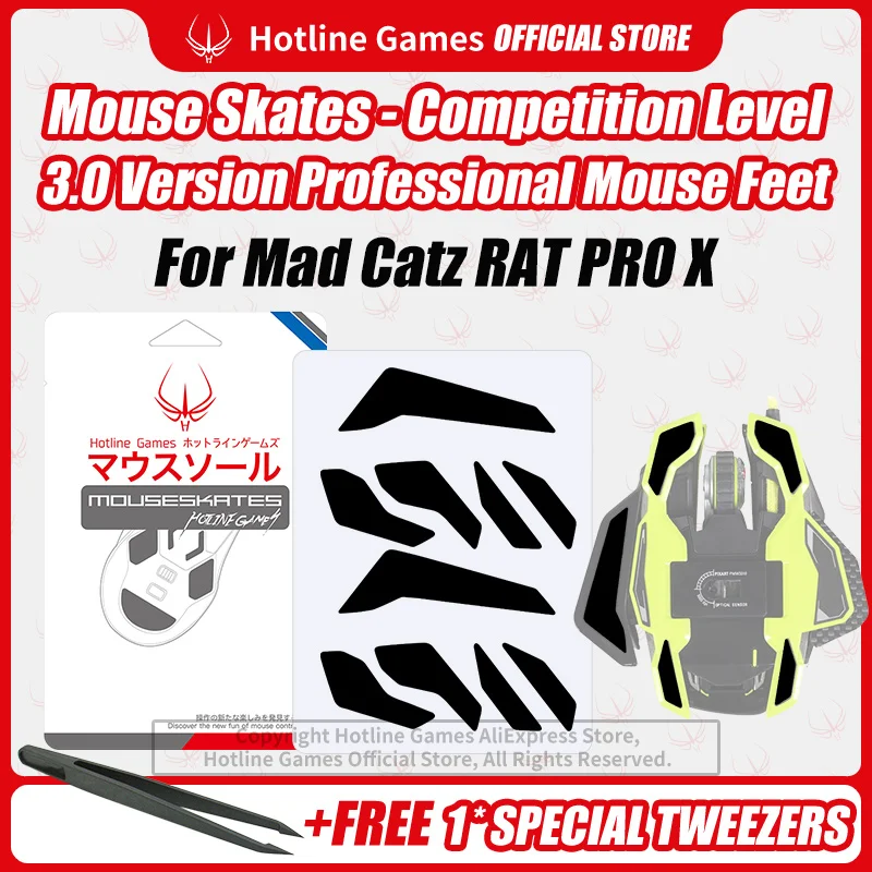 2 Sets Hotline Games 3.0 Mouse Skates Mouse Feet Replacement for MadCatz RAT PRO X Gaming Mouse,Smooth,Durable,Glide Feet Pads
2 Sets Hotline Games 3.0 Mouse Skates Mouse Feet Replacement for MadCatz RAT PRO X Gaming Mouse,Smooth,Durable,Glide Feet Pads