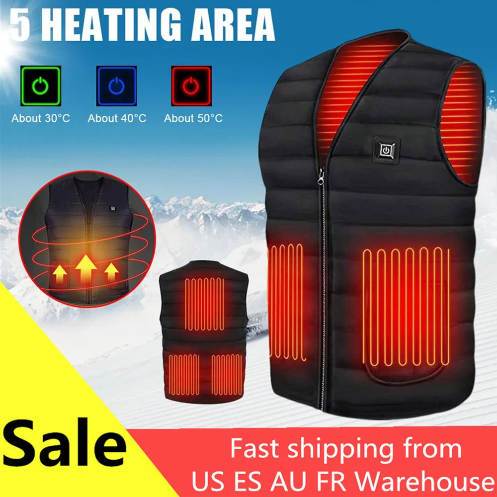 Winter Outdoor Men Electric Heated Vest USB Heating Vest Winter Thermal Cloth Feather Camping Hiking Warm Hunting Jacket
Winter Outdoor Men Electric Heated Vest USB Heating Vest Winter Thermal Cloth Feather Camping Hiking Warm Hunting Jacket
