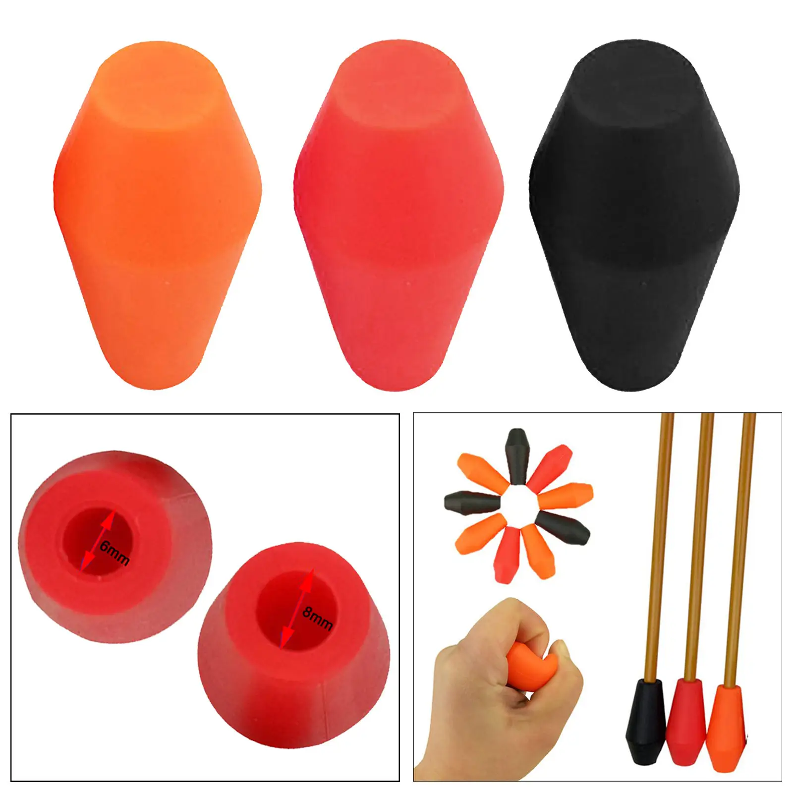 6pcs Soft Rubber Arrowheads 6/8MM Game Archery Arrow Practice Tag Glue for Tip Heads
6pcs Soft Rubber Arrowheads 6/8MM Game Archery Arrow Practice Tag Glue for Tip Heads