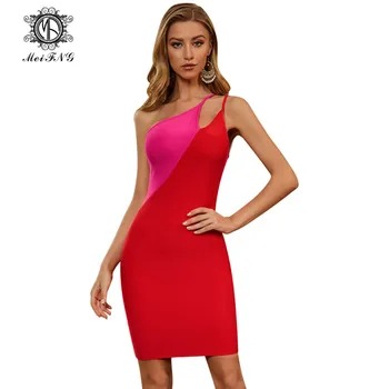 One-Shoulder Party Skirt Red Color Matching Models Sexy Ladies Classmates Party Bodycon Dress
One-Shoulder Party Skirt Red Color Matching Models Sexy Ladies Classmates Party Bodycon Dress