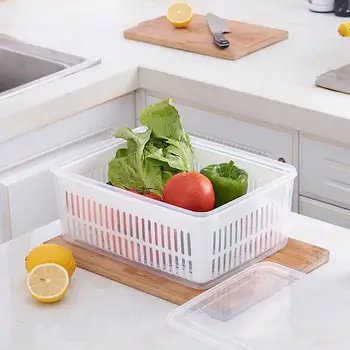 Transparent Large Capacity Storage Box Refrigerator Fresh Keeping Food Fruit Vegetable Sealed Box with Cover
Transparent Large Capacity Storage Box Refrigerator Fresh Keeping Food Fruit Vegetable Sealed Box with Cover