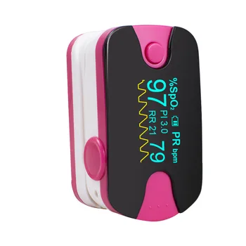 CE&FDA proved! KH-H3 Pink Fingertip digital Pulse Oximeter SpO2 SPO2 PR PI Respiration Rate Color OLED display with alarm
CE&FDA proved! KH-H3 Pink Fingertip digital Pulse Oximeter SpO2 SPO2 PR PI Respiration Rate Color OLED display with alarm