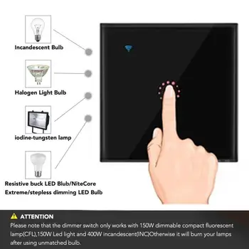 Tempered Glass Panel Smart Universal WIFI Light Smart Switch WiFi Light Switch WiFi Light Touch Switch Wireless Office Indoor
Tempered Glass Panel Smart Universal WIFI Light Smart Switch WiFi Light Switch WiFi Light Touch Switch Wireless Office Indoor