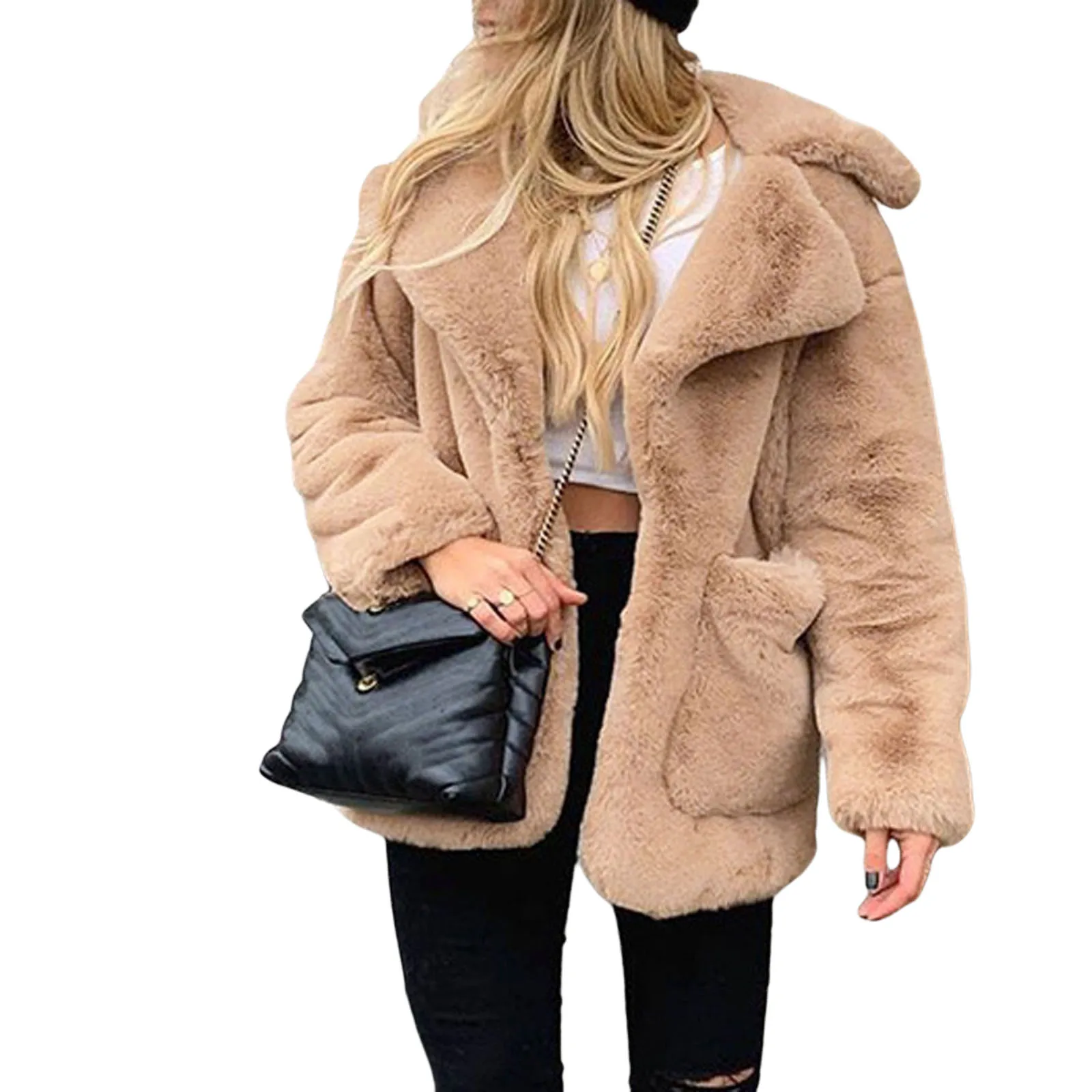 PD Faux Fur Imitation Mink Coat With Puff Sleeves For Girls With Thick Winter Warm Imitation Mink Coat Short Style 2020 
PD Faux Fur Imitation Mink Coat With Puff Sleeves For Girls With Thick Winter Warm Imitation Mink Coat Short Style 2020