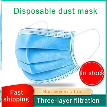 100Pcs 3 Layers Earloop Face Masks Soft Breathable Mouth Mask Non Woven Disposable Adult Anti-foaming Filter Masks Fast shipping
100Pcs 3 Layers Earloop Face Masks Soft Breathable Mouth Mask Non Woven Disposable Adult Anti-foaming Filter Masks Fast shipping