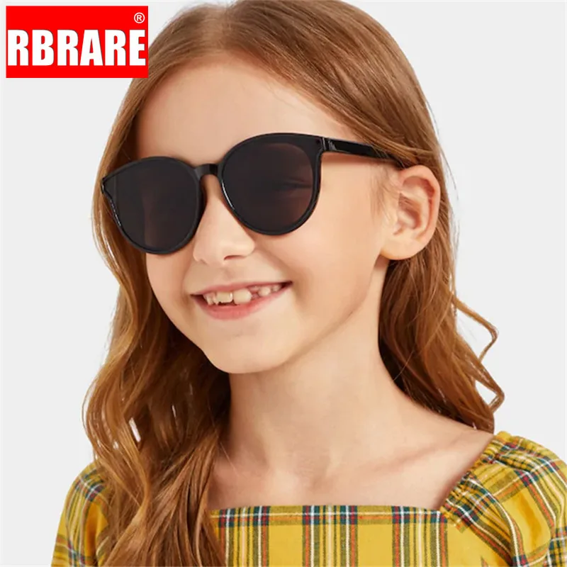 Круглые солнечные очки RBRARE для мальчиков и девочек детские винтажные цветные