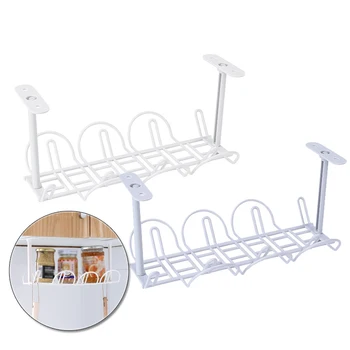 2pcs Metal Under-Table Storage Rack ABS Table Bottom Socket Holder Hanging Shelf Kitchen Suction Wall Desk Wire Organizer
2pcs Metal Under-Table Storage Rack ABS Table Bottom Socket Holder Hanging Shelf Kitchen Suction Wall Desk Wire Organizer