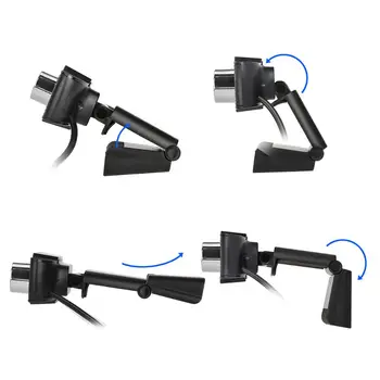 720P USB Webcam Rotatable PC Computer Camera Built-In Sound-absorbing Microphone Dynamic Resolution High-definition
720P USB Webcam Rotatable PC Computer Camera Built-In Sound-absorbing Microphone Dynamic Resolution High-definition