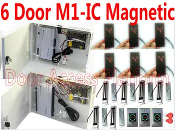 6 Door Controller MF IC Card Magnetic lockWeb Interface login panel Access controller pcb M1 IC card reader+UPS Power supply kit
6 Door Controller MF IC Card Magnetic lockWeb Interface login panel Access controller pcb M1 IC card reader+UPS Power supply kit