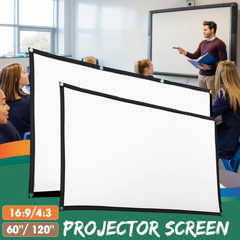 120 inch 16:9 Projector Screen Portable Polyester Outdoor Movie Screen For Meeting Travel Home Theater Party DLP Projector
120 inch 16:9 Projector Screen Portable Polyester Outdoor Movie Screen For Meeting Travel Home Theater Party DLP Projector