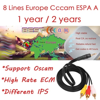 8 Lines CCCAM ESPA A Clines for 1 Year Europe Cccam ESPA A Spain Portugal Poland Stable Server Oscam Germany Receptor Satellite
8 Lines CCCAM ESPA A Clines for 1 Year Europe Cccam ESPA A Spain Portugal Poland Stable Server Oscam Germany Receptor Satellite